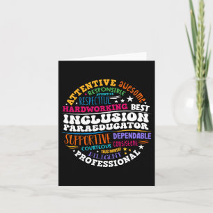 Groovy Inclusion Paraeducator - Besondere Bildung Karte