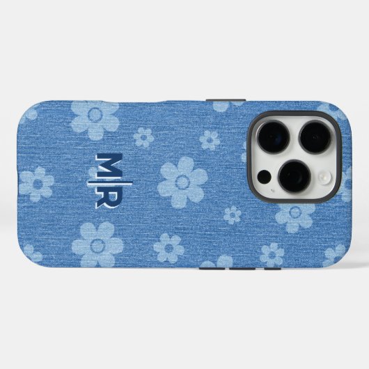 Groovy Indigo Bloom Case-Mate iPhone Hülle (Rückseite (Horizontal))