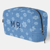 Groovy Indigo Bloom Waschbeutel (Rechte Ecke)