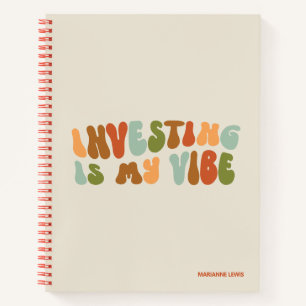 Groovy Investing ist meine Vision, Finanzmanager Notizblock