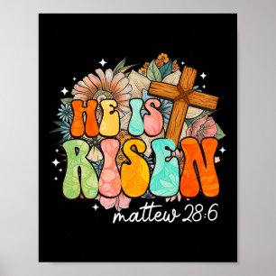 Groovy ist Risen Cross Jesus Religious Oster Ch Poster