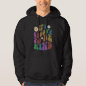 Groovy IT'S GROOVY TO BE KIND Retro Anti Bullying Hoodie (Vorderseite)