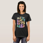 Groovy IT'S GROOVY TO BE KIND Retro Stop Bullying T-Shirt (Vorne ganz)