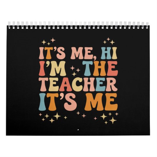 Groovy its me Hi Im Teacher It's Me School Kalender (Titelbild)