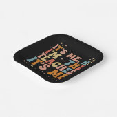 Groovy its me Hi Im Teacher It's Me School Pappteller (Gewinkelt)