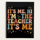 Groovy its me Hi Im Teacher It's Me School Planer (Vorderseite)