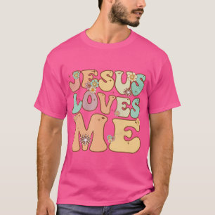 Groovy Jesus Liebe Me Vintag Retro Christlich Mens T-Shirt