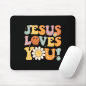 Groovy Jesus Lieben, die du Kinder Kinder religiös Mousepad (Mit Mouse)