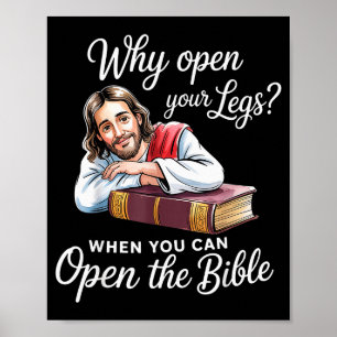 Groovy Jesus, warum öffnest du deine Beine, wenn d Poster