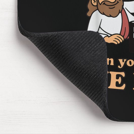 Groovy Jesus Why Open Your Legs When You Can Open Mousepad (Ecke)