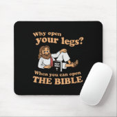 Groovy Jesus Why Open Your Legs When You Can Open  Mousepad (Mit Mouse)