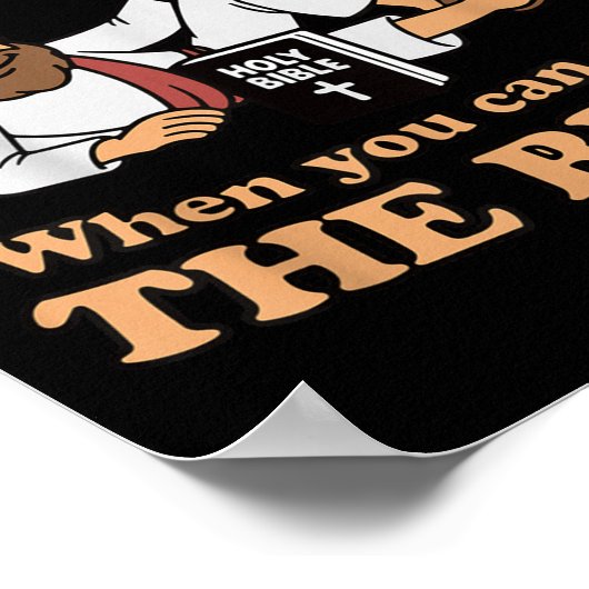 Groovy Jesus Why Open Your Legs When You Can Open  Poster (Ecke)