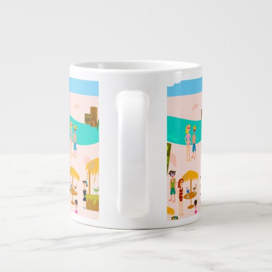 Groovy Jet Set Pool Party Jumbo-Tasse (Rückseite)