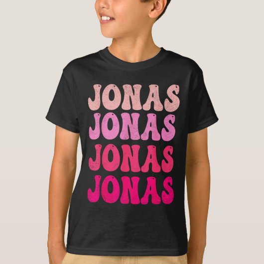Groovy Jonas First Name D I Love Jonas Tees Meme (Vorderseite)