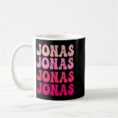 Groovy Jonas First Name D I Love Jonas Tees Meme Kaffeetasse (Links)