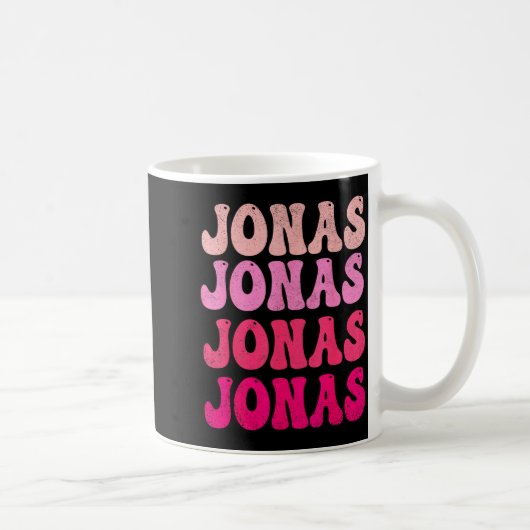 Groovy Jonas First Name D I Love Jonas Tees Meme Kaffeetasse (Rechts)