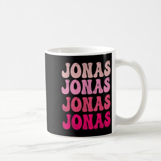 Groovy Jonas First Name D I Love Jonas Tees Meme Kaffeetasse (Rechts)
