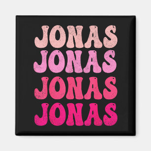 Groovy Jonas Vorname D I Love Jonas Tees Meme Magnet