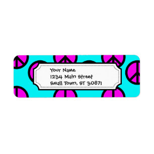 Groovy jugendlich Hippie-aquamarine und lila