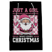 Groovy Just A Girl, die Weihnachten Weihnachten We Mittlere Geschenktüte (Vorderseite)