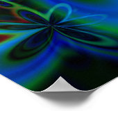 Groovy Kaleidoscope Poster (Ecke)
