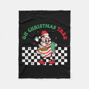 Groovy Karierte Oh Weihnachtsbaum Torten Für Kuche Fleecedecke