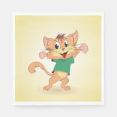 Groovy Katze Serviette (Vorderseite)