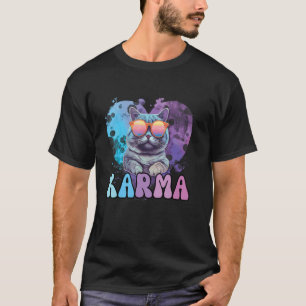 Groovy Katzenliebhaber Herzform Karma T-Shirt