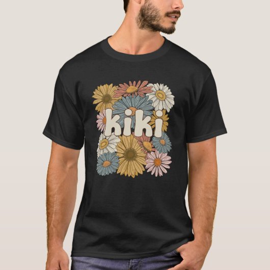 Groovy Kiki Großmutter Blume Kiki Oma T-Shirt (Vorderseite)