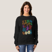 Groovy KIND IS THE NEW COOL Retro Anti Bullying Ch Sweatshirt (Vorne ganz)