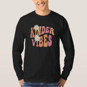 Groovy KINDER VIBES Lehrer Herbstfarben Kindergart T-Shirt