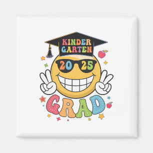 Groovy Kindergarten Graduate Happy Abschluss Cl O Magnet