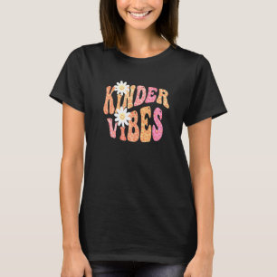 Groovy Kindergarten VIBES Herbst Herbst Schule unt T-Shirt