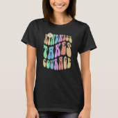 Groovy KINDNESS TAKES COURAGE Retro Stop Bullying T-Shirt (Vorderseite)