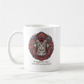 Groovy Kitty Vibe Tasse - Silver Tabby (Links)