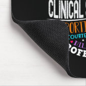 Groovy-Klinikleiter-Würdigung-Gesundheitssorge Mousepad (Ecke)