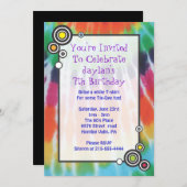 Groovy Krawatten-alles- Gute zum GeburtstagParty Einladung (Vorne/Hinten)