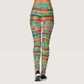 Groovy Krawatten-Friedenszeichen Leggings (Rückseite)