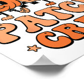 Groovy Kürbisfeld-Crew-Squad Thanksgiving Herbst Poster (Ecke)