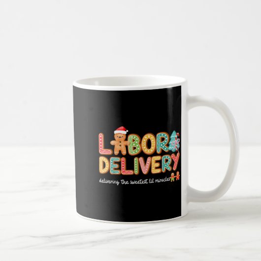 Groovy Labor And Delivery Christmas L&d Nurse Kaffeetasse (Rechts)