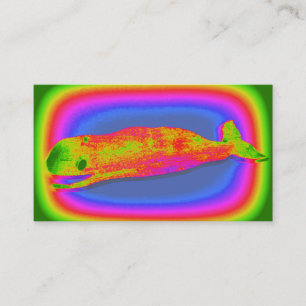 Groovy Lächeln Wal Visitenkarte