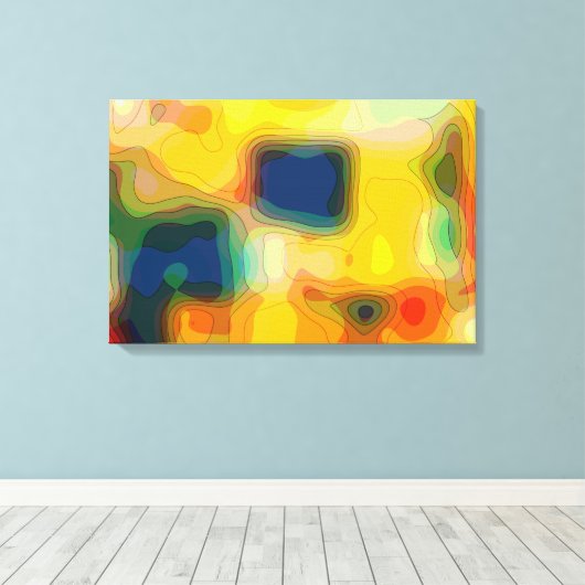 Groovy Lands Leinwanddruck (Insitu (Holzboden))