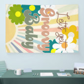 Groovy, Lasse fett, Retro-Party Banner (Messe)