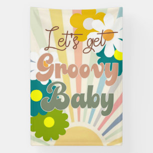 Groovy, Lasst uns groovy werden, Retro-Party Banner