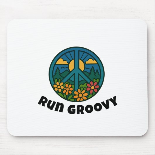 Groovy laufen mousepad (Vorne)