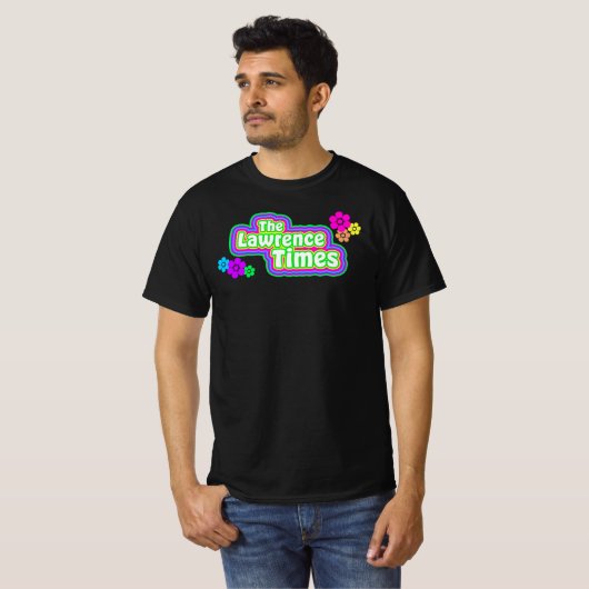 Groovy Lawrence Times einseitiger Wert T-Shirt (Vorne ganz)