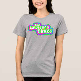 Groovy Lawrence Times femme grau Tri-Blend Shirt