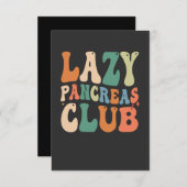 Groovy Lazy Pankreas Club Diabetes mellitus Dankeskarte (Vorne/Hinten)