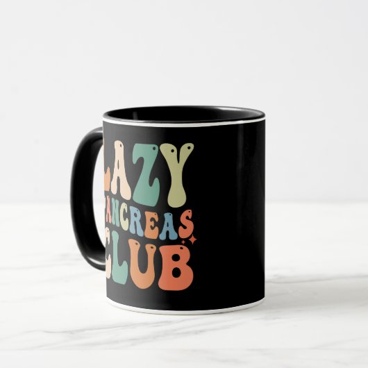 Groovy Lazy Pankreas Club Diabetes mellitus Tasse (Vorderseite Links)