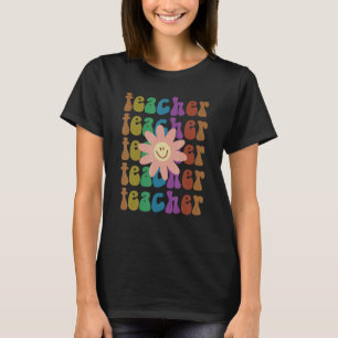Groovy LEACHER Lächeln I lehren Schule Grundschule T-Shirt